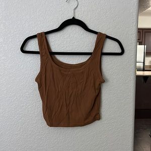 Brown tank top